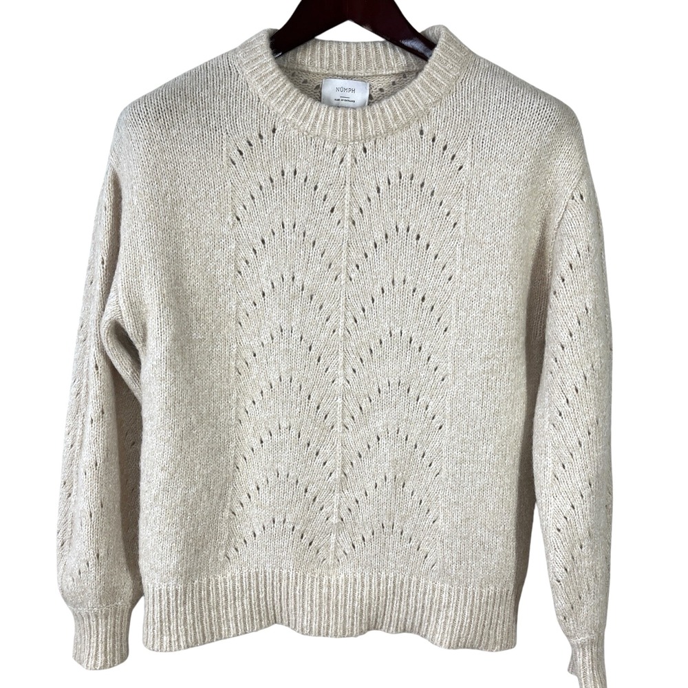 Anthropology NUMPH Nuannik Pullover Sweater Sz XS Wool Alpaca Cozy Knit Jumper